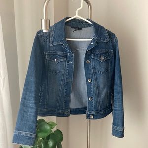 Style and Co. Denim Jacket Size: S